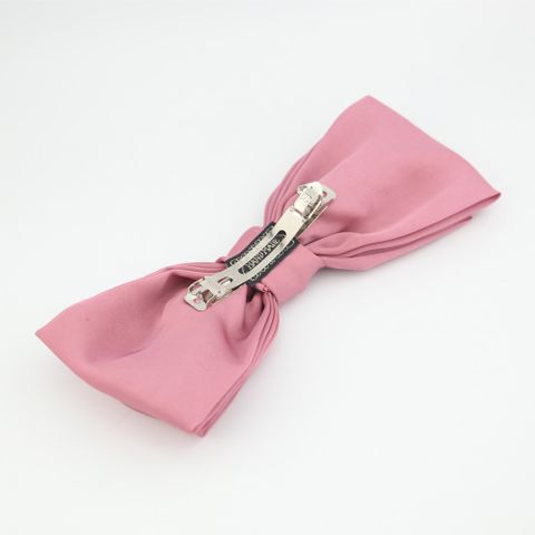 Fashion Solid Color Cloth Bowknot Hair Clip 1 Piece