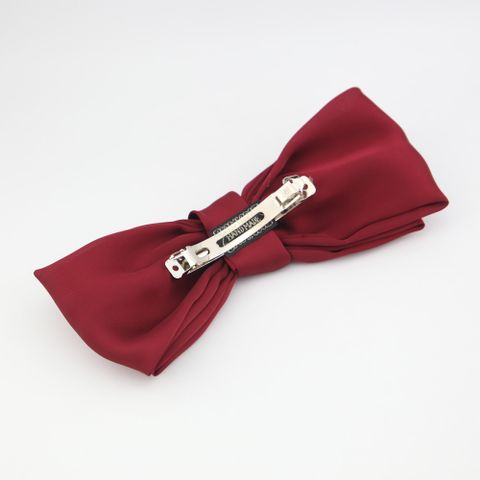 Fashion Solid Color Cloth Bowknot Hair Clip 1 Piece