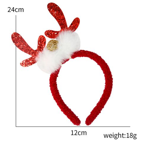 Christmas Cute Antlers Plastic Party Hair Band 1 Piece