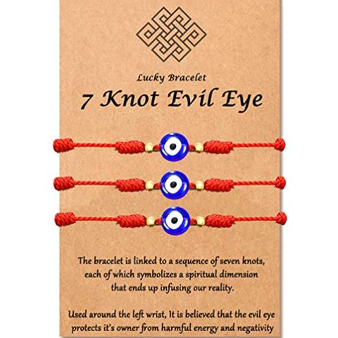 Simple Style Geometric Devil's Eye Glass Rope Tassel Unisex Bracelets