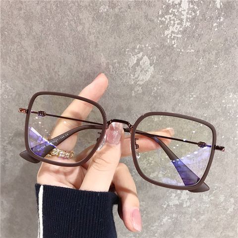 Fashion Solid Color Ac Square Full Frame Optical Glasses