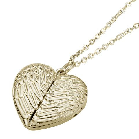 Fashion Heart Shape Wings Alloy Couple Pendant Necklace