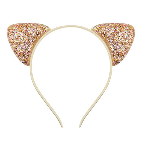 Cute Cat Ears Cloth Sequins Hair Band 1 Piece