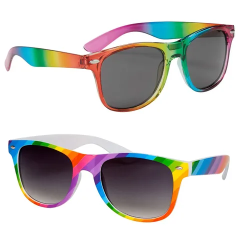 Retro Rainbow Pc Square Full Frame Women's Sunglasses