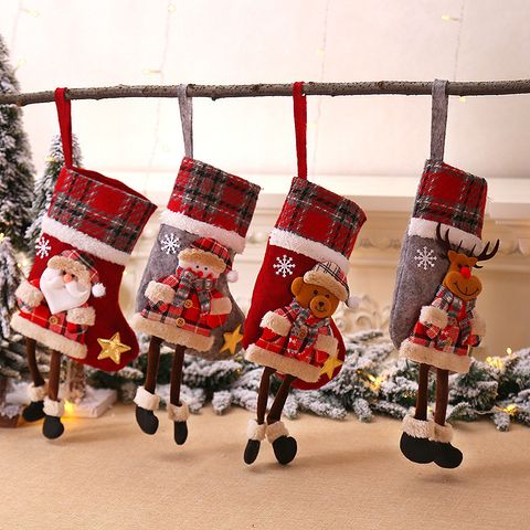 Christmas Fashion Santa Claus Snowman Cloth Party Christmas Socks 1 Piece