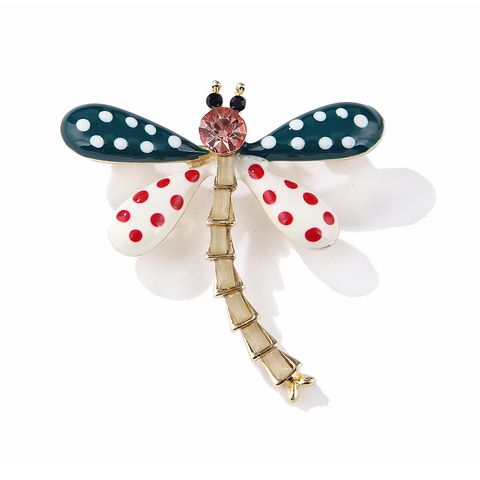 Fashion Dragonfly Alloy Inlay Rhinestones Unisex Brooches