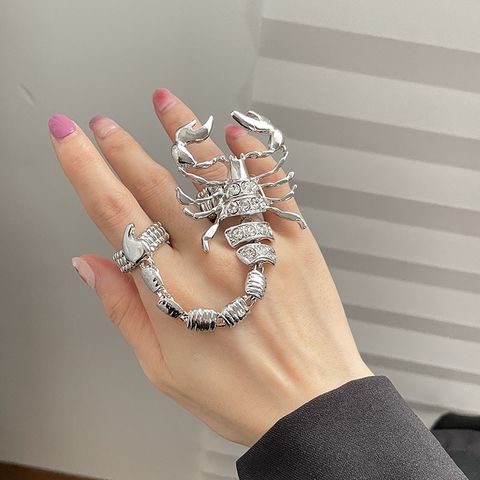 Fashion Lobster Alloy Rhinestone Women's Rings
