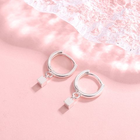 Simple Style Geometric Copper Plating Dangling Earrings 1 Pair