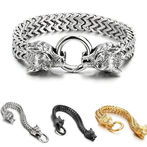 Fashion Wolf Titanium Steel Bracelets 1 Piece