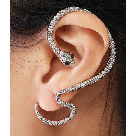 1 Piece Fashion Snake Alloy Stoving Varnish Zircon Women's Ear Hook
