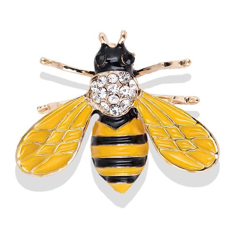 Lady Insect Alloy Plating Zircon Women's Brooches