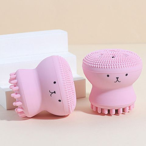 Cute Octopus Silica Gel Cleansing Brushes 1 Piece