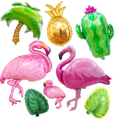 Coconut Tree Flamingo Aluminum Film Party Balloons 1 Piece 1 Set