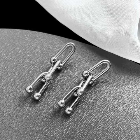 Wholesale Fashion Solid Color Titanium Steel Plating Bracelets Earrings Necklace