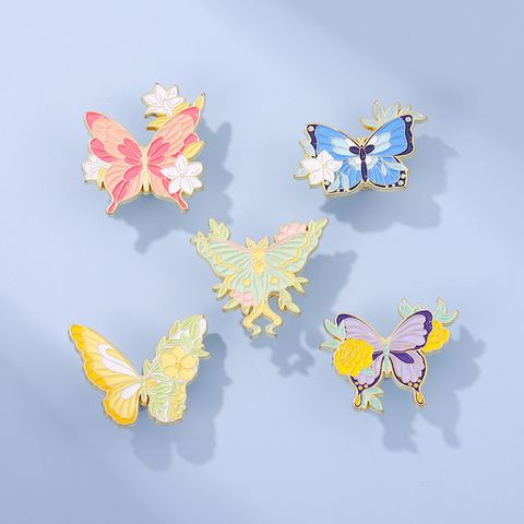 Mode Schmetterling Legierung Überzug Unisex Broschen