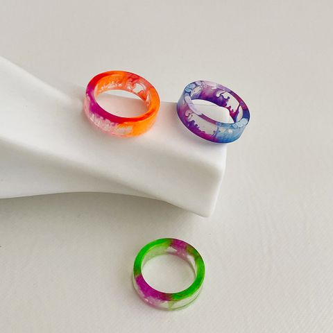1 Piece Fashion Color Block Arylic Women's Rings
