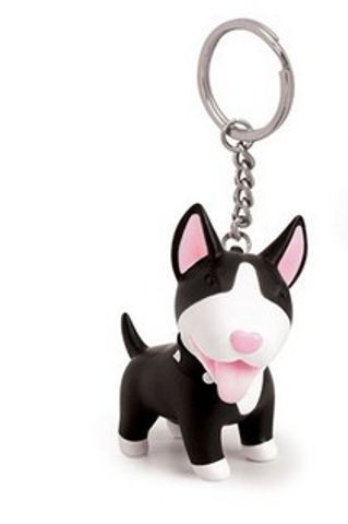 1 Piece Cute Dog Rubber Metal Unisex Bag Pendant Keychain