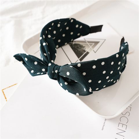 Hair Accessories Leopard Print Rabbit Ears Knotted Wide Version Headband Female European And American Outing Hair Hoop For Braid Headband Hair Accessory