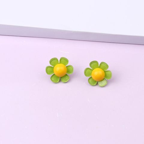1 Pair Simple Style Flower Arylic Women's Earrings