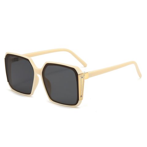 Elegant Simple Style Gradient Color Ac Square Full Frame Women's Sunglasses