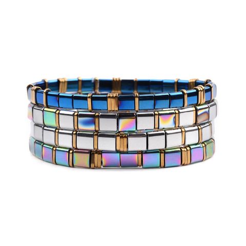 Fashion Geometric Glass Glass Wholesale Bracelets