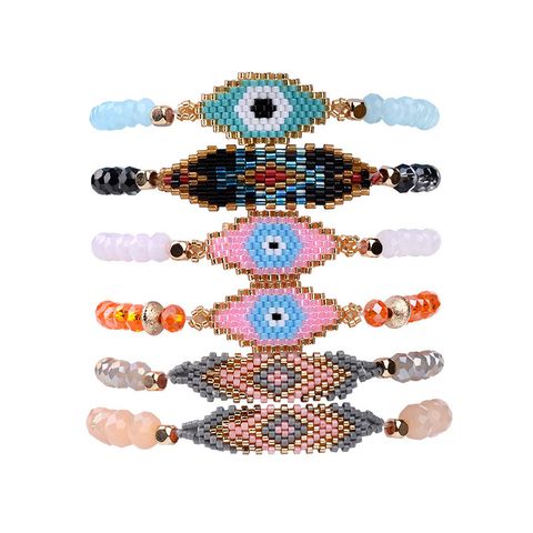 Fashion Devil's Eye Beaded Crystal Bracelets 1 Piece