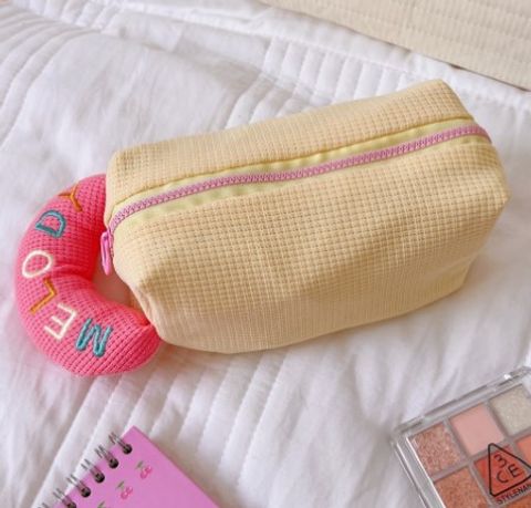 Simple Student Large Capacity Fabric Stationery Pencil Box 1 Piece