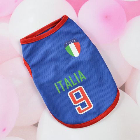 Pet Small Dog Teddy Spring Summer Mesh Waistcoat World Cup Basketball Clothes