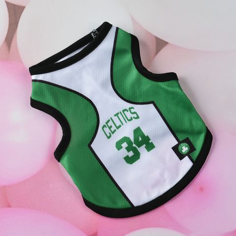 Pet Small Dog Teddy Spring Summer Mesh Waistcoat World Cup Basketball Clothes