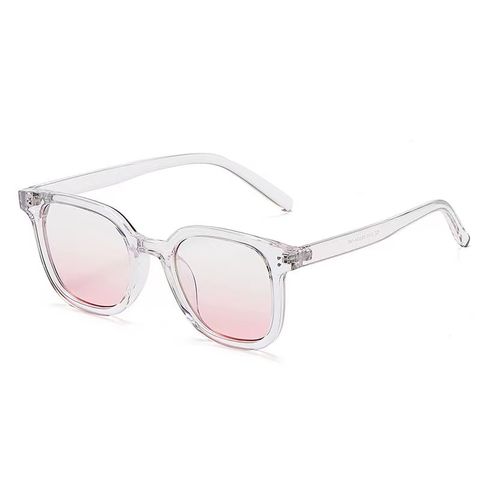 Fashion Solid Color Resin Square Full Frame Women's Sunglasses