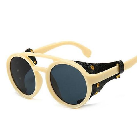 Fashion Geometric Pc Round Frame Full Frame Men's Sunglasses