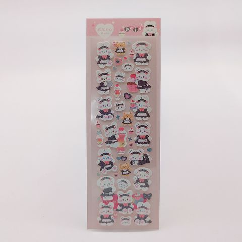 Korean Goka Stickers Cute Flo Rabbit Hot Silver Sequins Photo Diy Star-chasing Stickers Decorative Journal Material