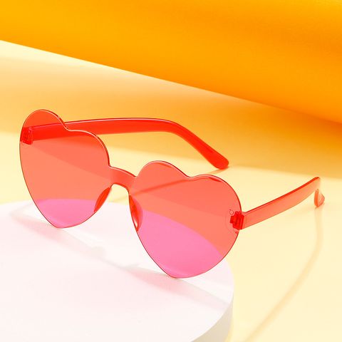Fashion Heart Shape Pc Frameless Women's Sunglasses