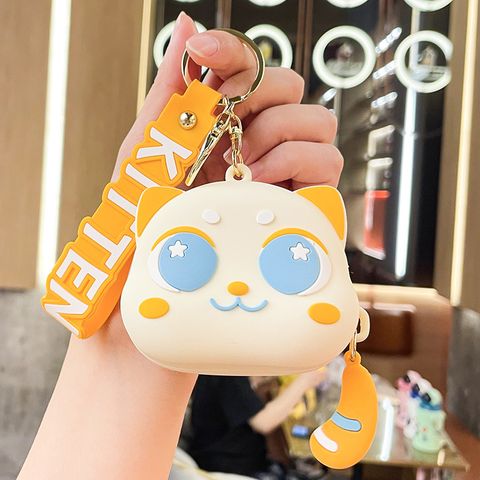 Cute Cartoon Character Pvc Metal Unisex Bag Pendant Keychain