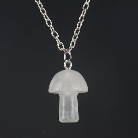 Simple Style Mushroom Crystal Handmade Pendant Necklace 1 Piece