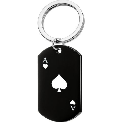 Fashion Poker Stainless Steel Plating Pendant Necklace 1 Piece