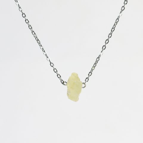 Fashion Geometric Metal Natural Stone Unisex Pendant Necklace 1 Piece