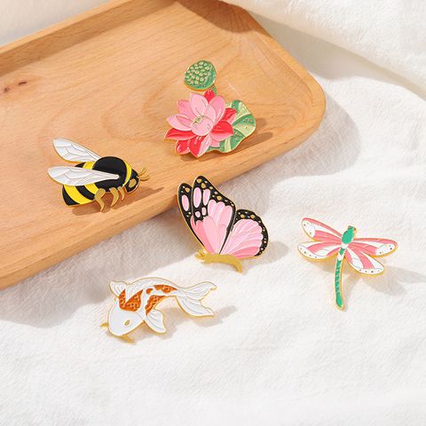 Fashion Dragonfly Butterfly Alloy Plating Unisex Brooches