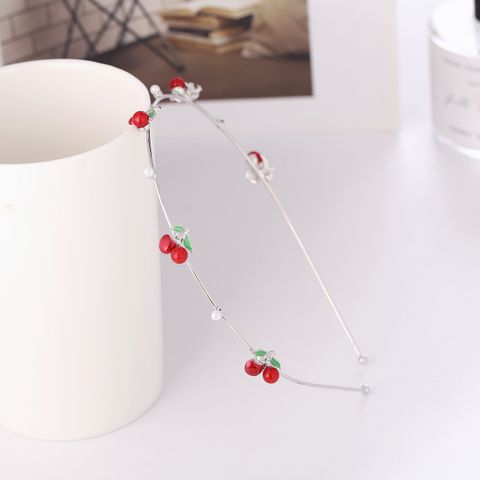 Simple Style Cherry Alloy Plating Hair Band 1 Piece