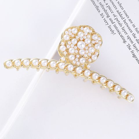 Simple Style Butterfly Metal Handmade Inlay Artificial Diamond Hair Claws 1 Piece
