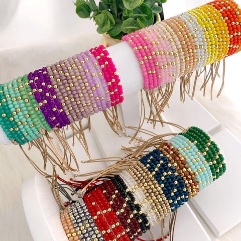 Bohemian Multicolor Artificial Crystal Wholesale Bracelets
