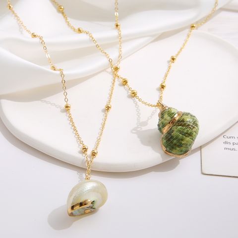 1 Piece Fashion Conch Alloy Shell Women's Pendant Necklace