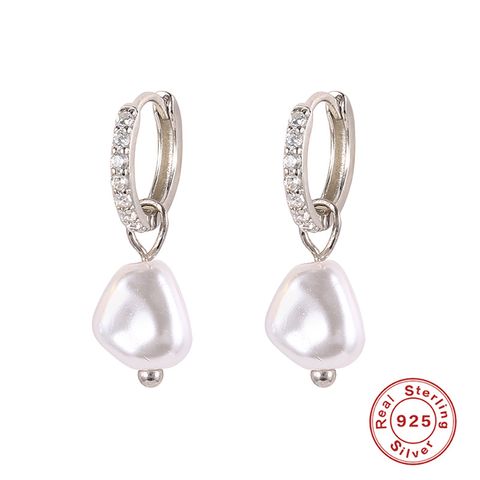 1 Pair Fashion Geometric Sterling Silver Plating Women's Earrings