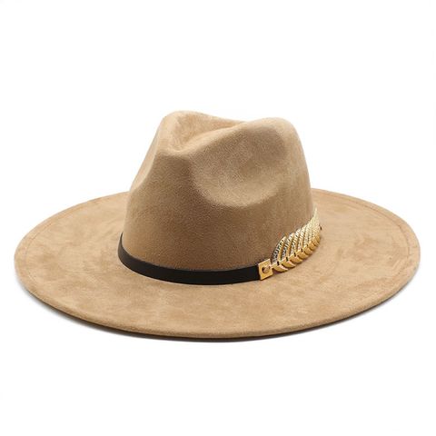 Unisex Vintage Style Baroque Style Ethnic Style Color Block Flat Eaves Fedora Hat