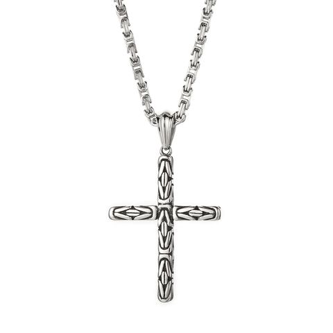 Hip-hop Streetwear Cross Titanium Steel Men's Pendant Necklace