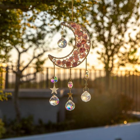 Beach Moon Crystal Pendant Artificial Decorations