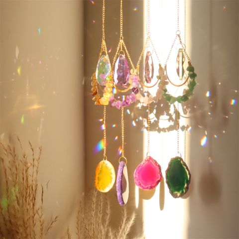 Pastoral Oval Crystal Pendant Artificial Decorations