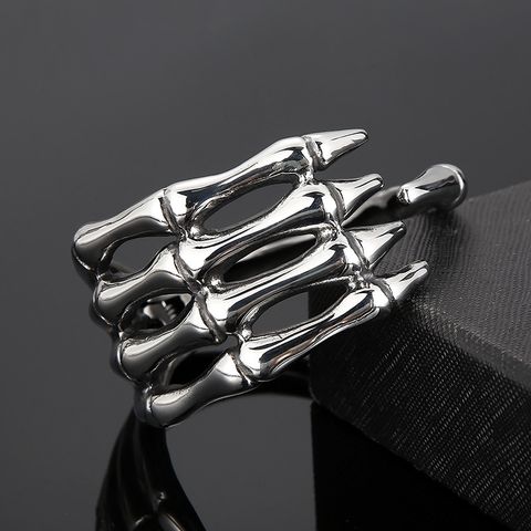 Punk Hand Titanium Steel Polishing Men's Bangle