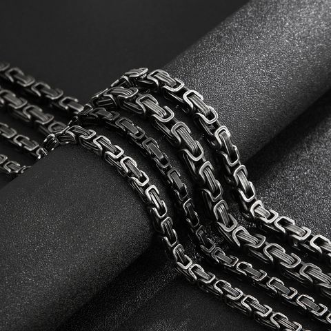 Titanium Steel Punk Streetwear Geometric Bracelets Necklace