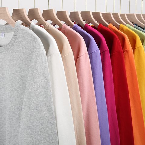 Unisex Kapuzenpullover Lange Ärmel Unisex-hoodies Basic Einfarbig